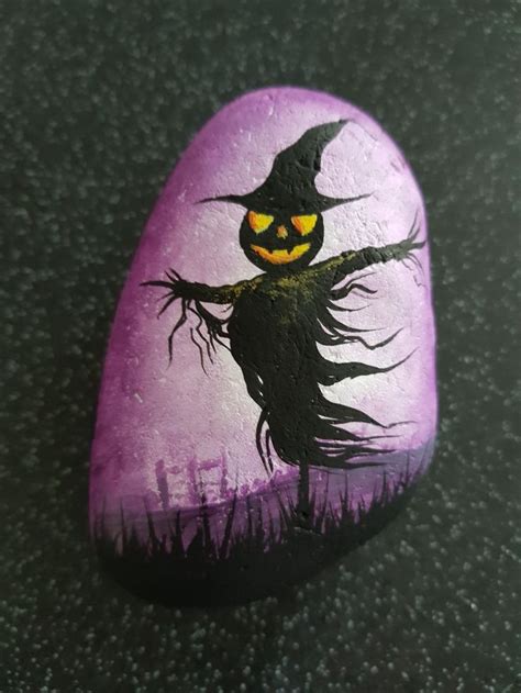 Halloween Credit To The Art Sherpa For Inspiration Rock Painting