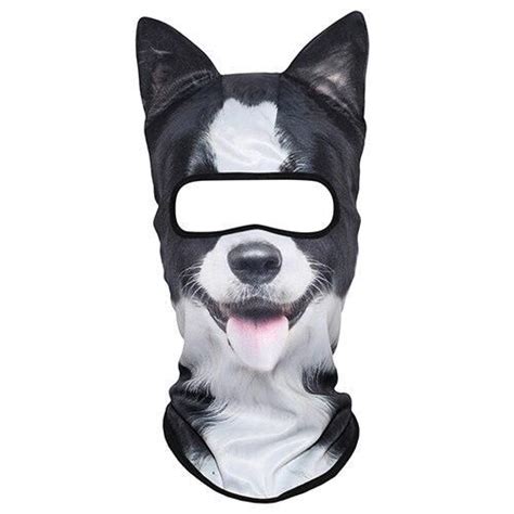 3d Stand Ears Animal Breathable Balaclava Motorcycle Full Face Mask
