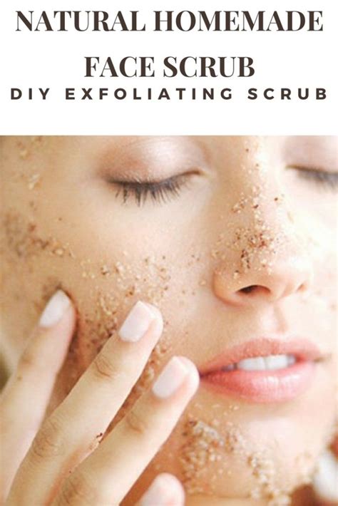 Natural Homemade Face Scrub Diy Exfoliating Scrub