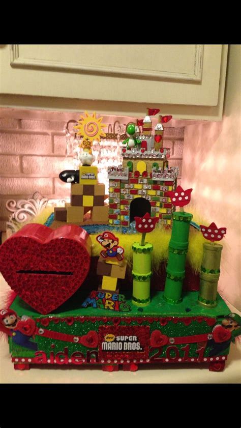 Mario Valentine Box Kids Valentine Boxes Valentines For Kids Boys