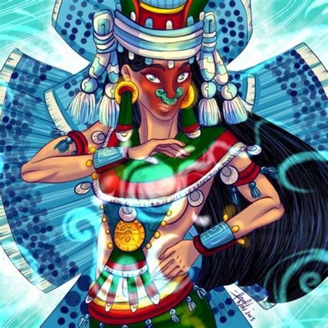 Chalchiuhtlicue La Diosa Azteca De Las Aguas Vivas Mitologiando Con