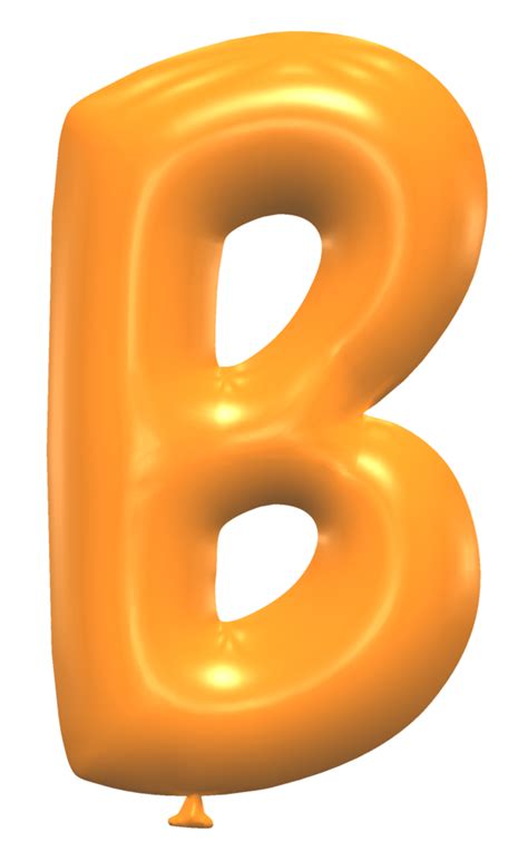 Yellow Balloon Font Balloon Letter Font Png Transparent Png 595x595