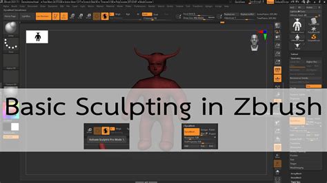 Basic Sculpting In Zbrush Youtube