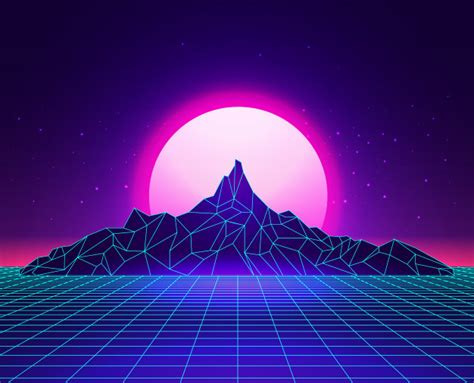 60 fantásticos e increibles wallpapers en hd 1366x768 programas gratis. Vaporwave laser grid abstract mountains landscape with ...