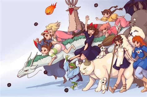 Ghibli Is Love By Https Deviantart Lady Bullfinch On