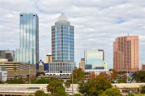 Tall Buildings In Downtown Tampa Florida Stock Photo Image Of
