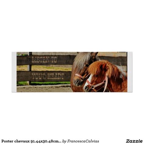 Poster chevaux 91.44x30.48cm, (mat) | Poster cheval, Poster, Poster affiche
