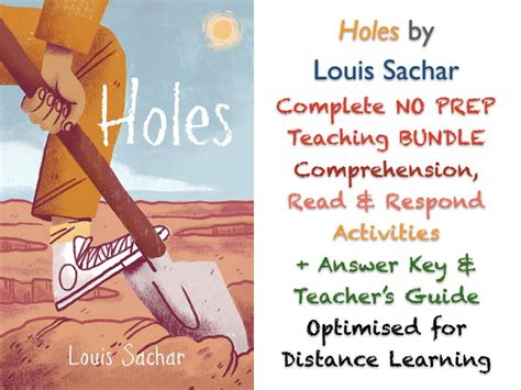 Holes Louis Sachar Complete No Prep Teaching Bundle Activities