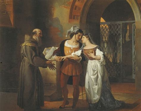 Hayez Romeo And Juliet With The Friar Art