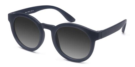 Oasis Round Matte Navy Frame Prescription Sunglasses Eyebuydirect Canada