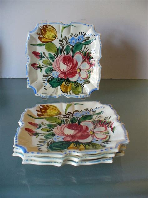 Vintage Made In Italy Ceramic Plates 4 By Eurotrashitaly On Etsy