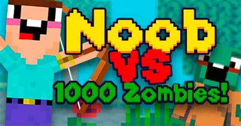 Noob Vs 1000 Zombies 🕹️ Joue Sur Crazygames