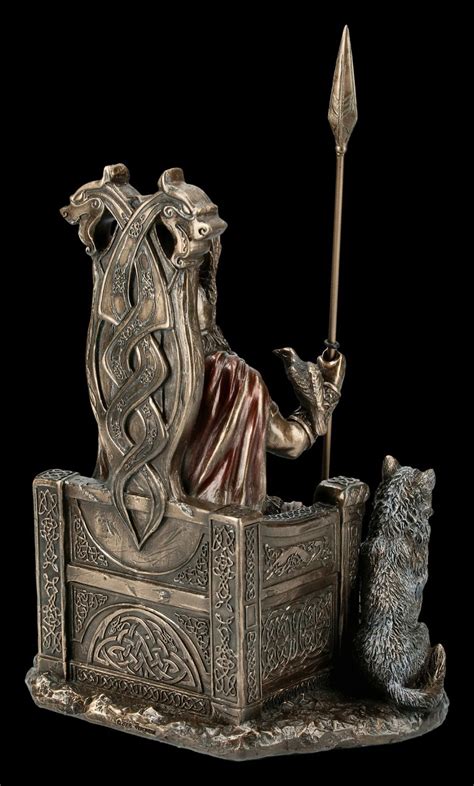 Veronese Odin Figurine Germanic God Father On Throne Figuren