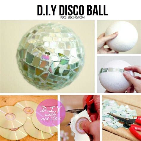How To Make A Disco Ball Diy Disco Ball Disco Ball Recycled Cds