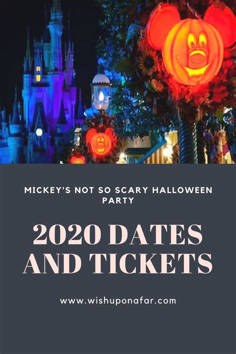 2020 Mickeys Not So Scary Halloween Party Scary Halloween Party