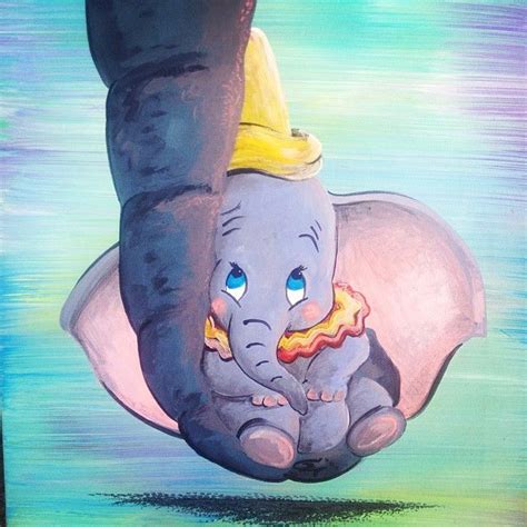 Dumbo On Canvas Acrylic Painting Disney Paintings Small Paintings