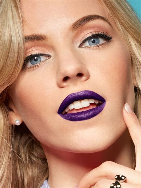 explore these bold purple lip makeup looks by maybelline learn how to wear purple lipstick