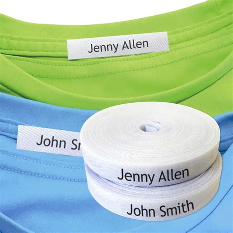 Buy 100 Iron On Fabric Labels For Clothing Customized Name Tags For