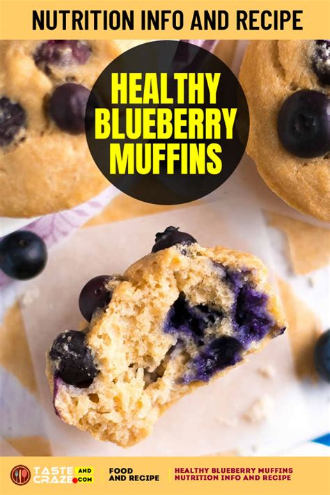 See more ideas about healthy muffin recipes, recipes, food. Healthy Blueberry Muffins Nutrition Info and Recipe