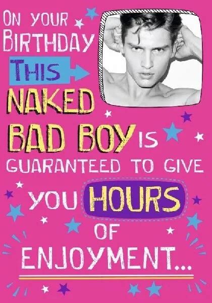 Happy Birthday Funny Humorous Greeting Card Adult Women Naked Man Birthday Card Eur 2 80