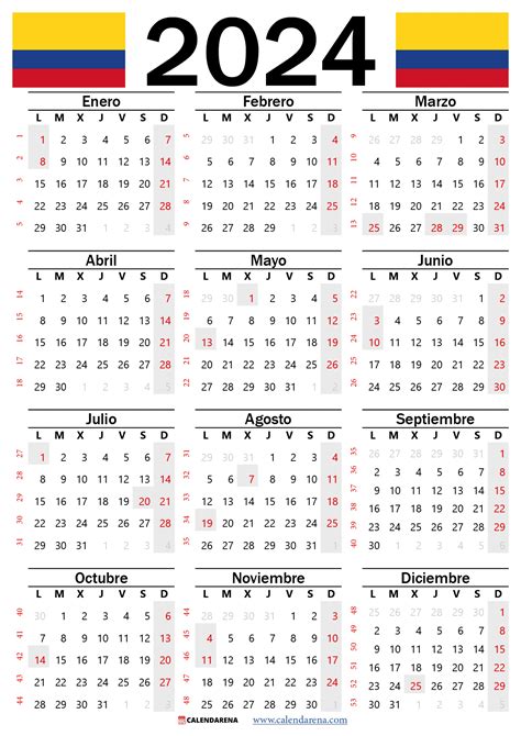 Festivos 2024 Colombia Calendario Image To U