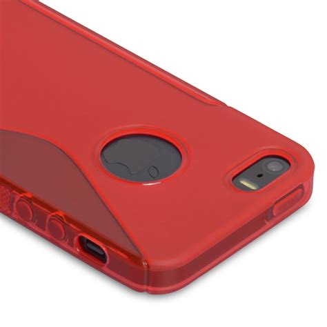Iphone 5 5s S Line Gel Case Red Mobile Madhouse