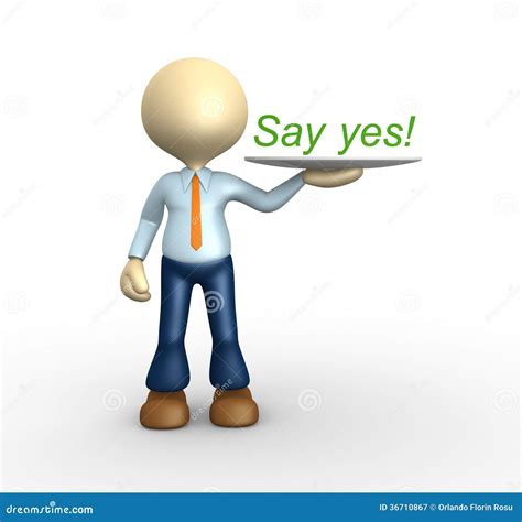 Say Yes Royalty Free Stock Photography Image 36710867