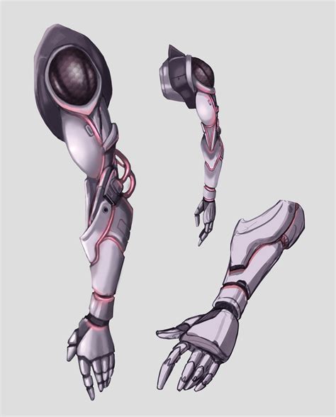 Artstation Cyberpunk Arm Upgrades Miguel Paredes Robot Concept Art