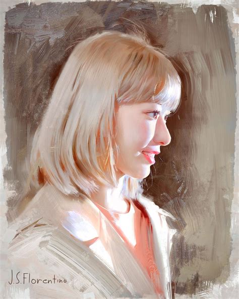 Portrait Paintings Sakura By Justine Florentino 5