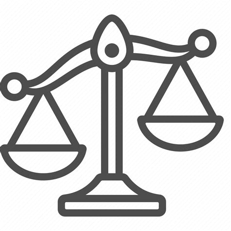 Justice Scales Weighing Weight Scale Icon Download On Iconfinder