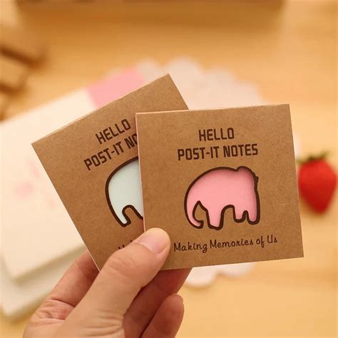 76x76cm 50 Sheets Elephant Memo Pad Sticky Notebook Notepad Bookmark