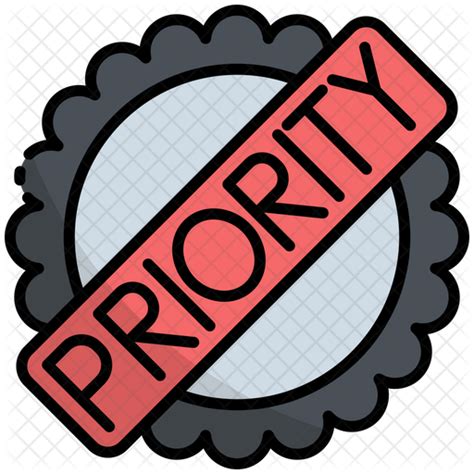 Priority Icon Download In Colored Outline Style