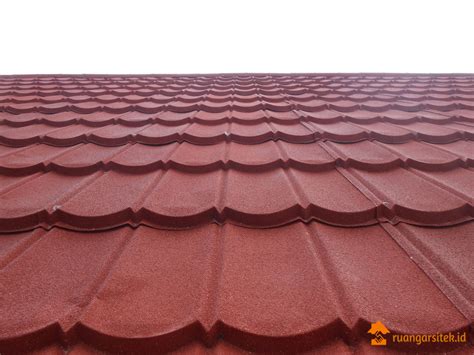 Genteng metal rainbow minimalis elegan dan berpasir type 1 x 4. Harga Genteng Metal Pasir Multi Roof