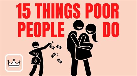 15 things poor people do that rich people don t — are you one of them youtube