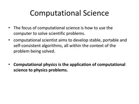 Ppt Computational Physics Powerpoint Presentation Free Download Id