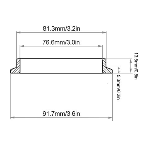 Espeeder Universal 3 Inch Stainless Steel Exhaust V Band Clamp Flat