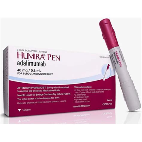 Humira 40 Mg 08 Ml Adalimumab 2 Prefilled Syringes