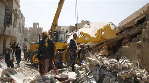 Saudi Airstrikes In Yemen Hit Police Building