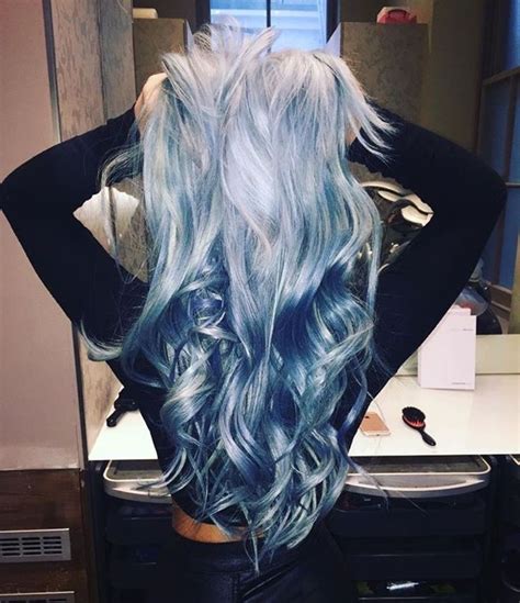 P I N T E R E S T Rachaelgbolaru17 Hair Styles Silver Blue Hair
