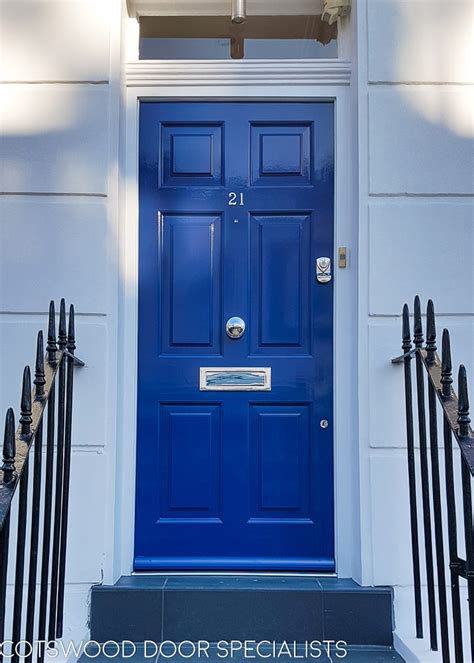 Royal Blue Georgian Front Door Cotswood Doors