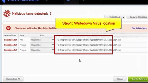 how to remove backdoor bot virus malicious backdoor bot removal guide youtube