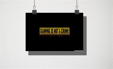 Poster A4 Gaming Is Not A Crime No Elo7 Owl Store E106fa