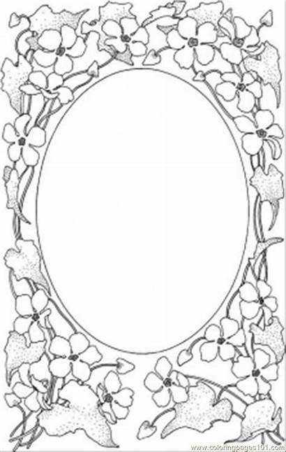 Coloring Frame Printable Pages Decorations Frames Patterns