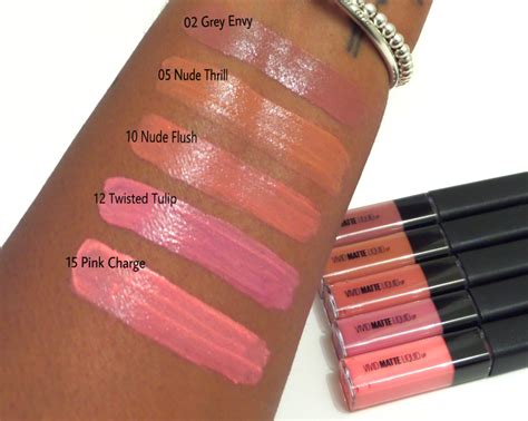 Maybelline Color Sensational Vivid Matte Liquid Lipstick Swatches Pinks Liquid Lipstick