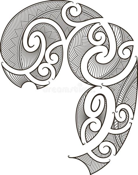 Maori Tattoo Design Stock Illustrations 5238 Maori Tattoo Design