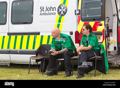 St John Ambulance First Aiders On Duty At Bournemouth Wheels Festival