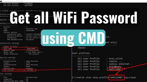 Get Wifi Or Wireless Network Passwords Using Cmd Or Command Prompt
