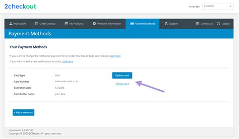 Try not to change your spending habits just. Update or change credit card details | Awario