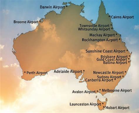 31 Airports In Australia Map Maps Database Source