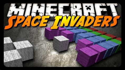 Minecraft SPACE INVADERS RECREATED Mini Game YouTube